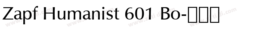Zapf Humanist 601 Bo字体转换